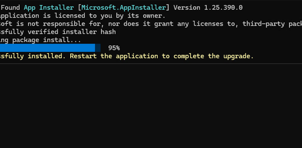Can Restart Application Mean Reboot?