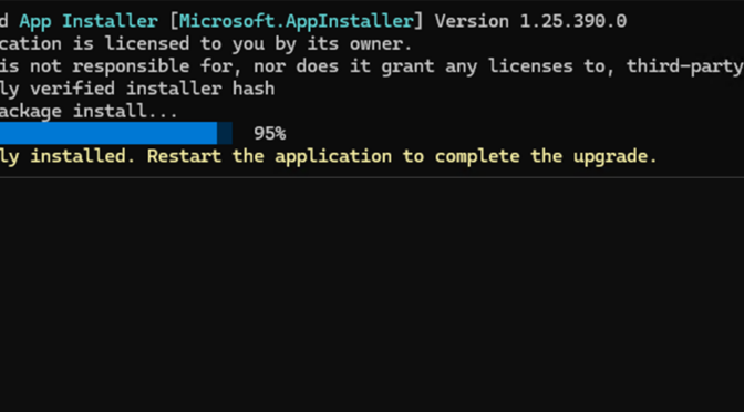 Can Restart Application Mean Reboot?