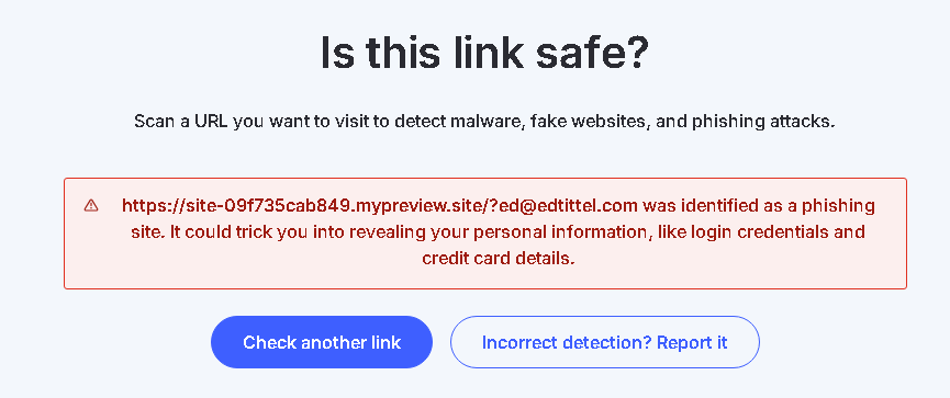 E-mail Link Cynicism Is Well-Considered