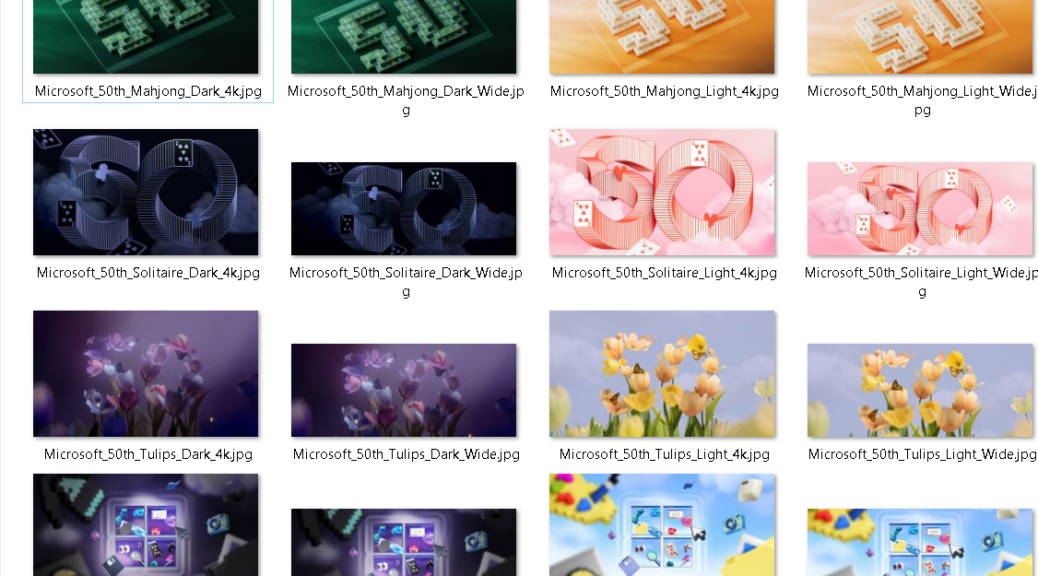 Download MS 50th Anniversary Wallpapers