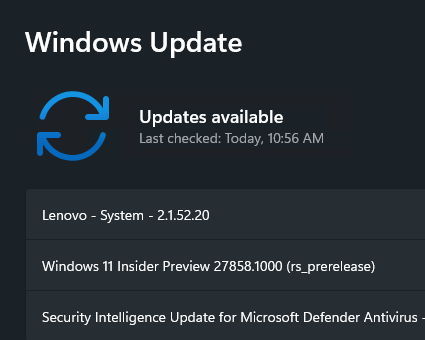 Unsticking Lenovo System Update