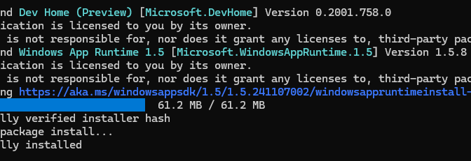 Dev Home Leaving Soon