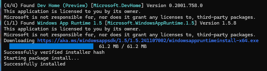 Dev Home Leaving Soon