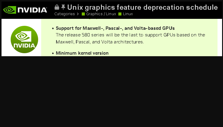 GeForce 1070Ti Nears EOL