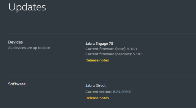 Jabra Headset Goes MIA