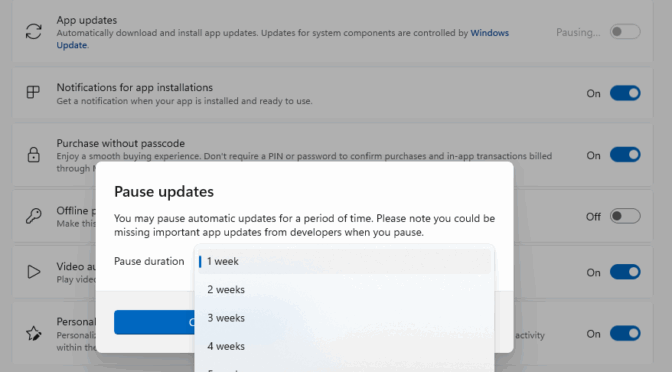 Windows Store Auto-Update Policy Change