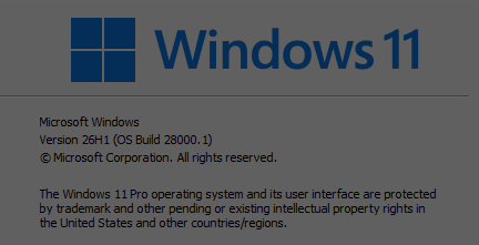 26H1 Comes Via Canary Channel