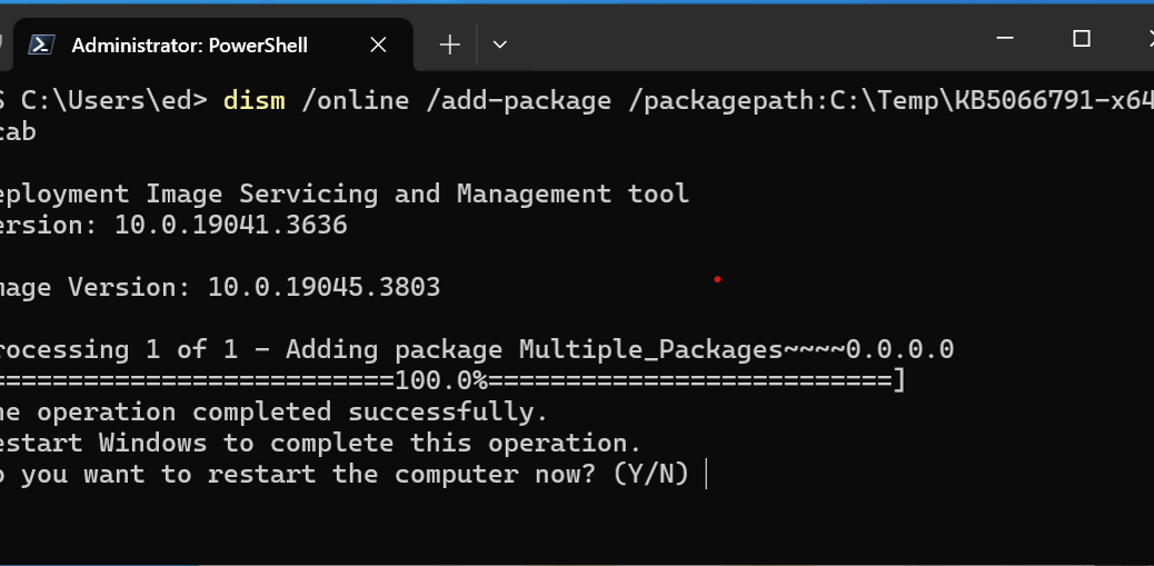 DISM /Add-Packages Loses Windows 11 Mojo
