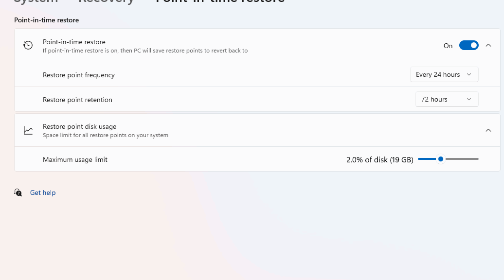 VSS Delivers New Windows 11 Point-in-Time Restore