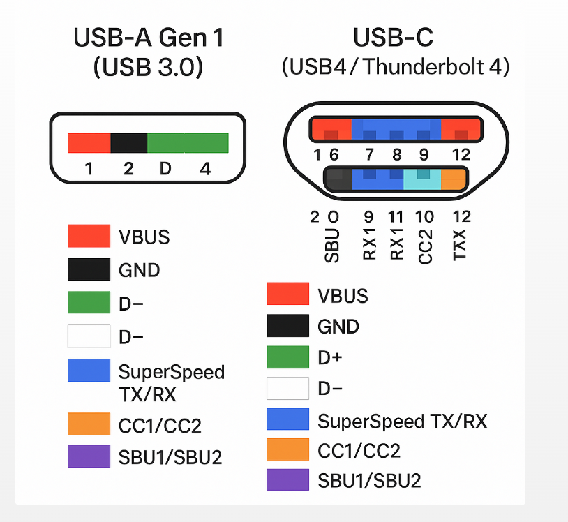 USB Type A Gen 1 vs 2 Tradeoffs