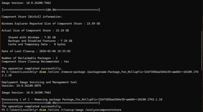 More Spurious Win 11 Reclaimables