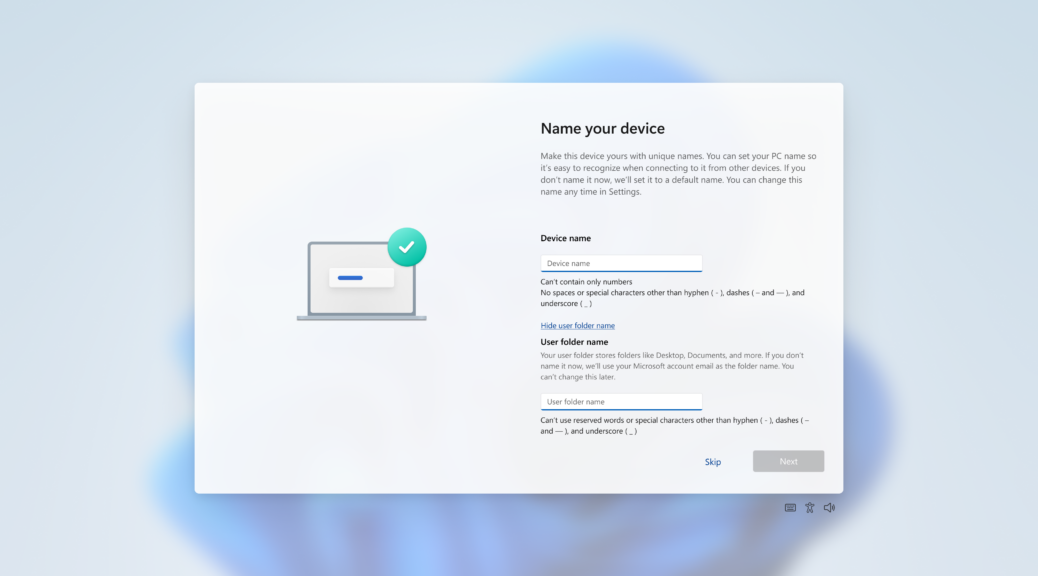 26220.8062 OOBE Grants New Naming Tools