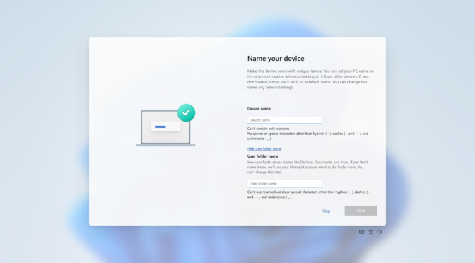 26220.8062 OOBE Grants New Naming Tools