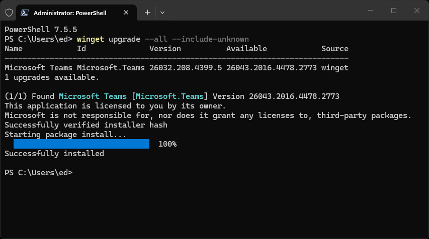 WinGet Versions May Affect Installs