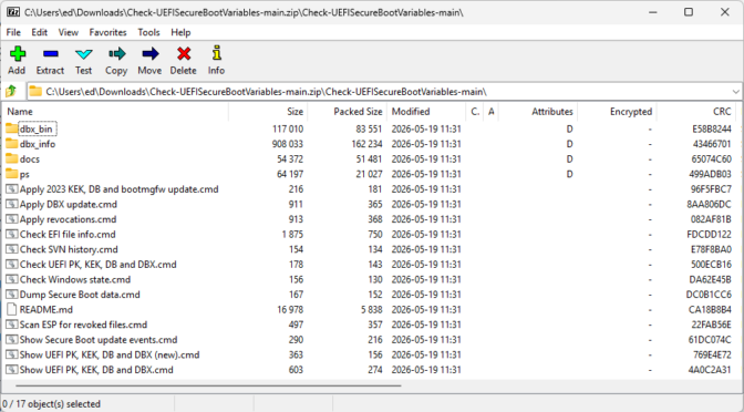 Another Toolset for Secure Boot Checks