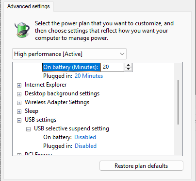 Troubleshooter Test Wrecks Sleep/Wake Settings