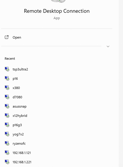 Remote Connection Name Cache Cleanup
