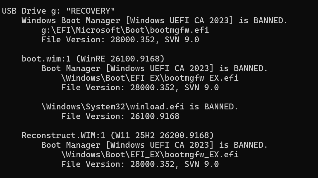 Doing the Recovery Drive Rebuild