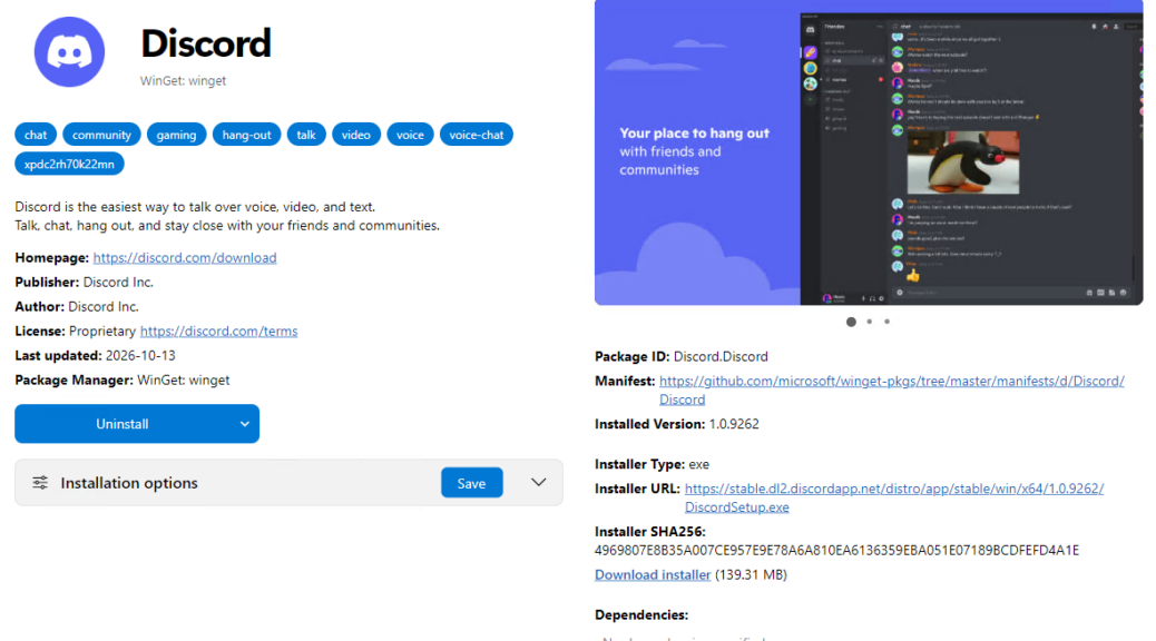 UniGetUI Handles Discord Updates